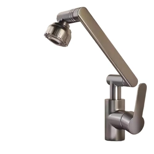 Dual Mode Universal Rotating Faucet Robotic Arm Wash Basin Kitchen Bathroom Hot And Cold Household Basin Wash Basin Sink(Package