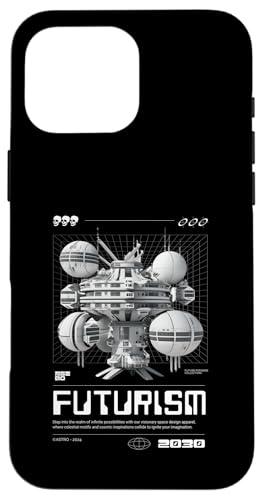 Coque iPhone 16 Pro Max science-fiction finition mate premium édition Future 2030
