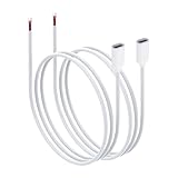 【Câble USB C Pigtail】 : le câble nu USB C vers 2 broches dispose d'un connecteur femelle de type C à une extrémité et d'un fil nu à 2 broches à l'autre. Utilisé pour les appareils USB C 5 V/5 A à faible consommation d'énergie et le remplacement du câble d'entretien