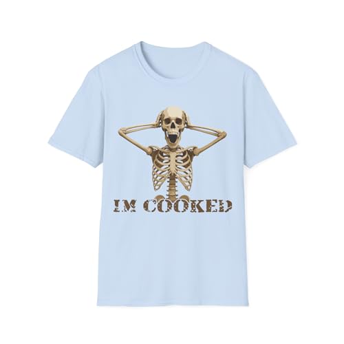 T-shirt I'm Cooked Skeleton pour vos soirées gaming et moments de détente entre amis