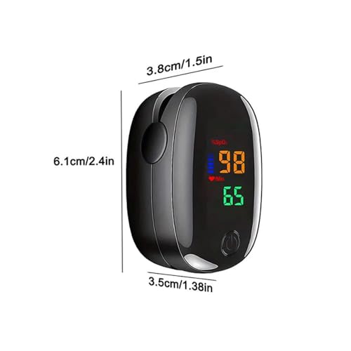 Finger Tip Pulse Oximeter – SpO2 and Pulse Rate Monitoring Device with LED Display & Auto Power Off – Portable Oxygen Level Monitor for Home and Travel Use (SMH-01) - Image 3