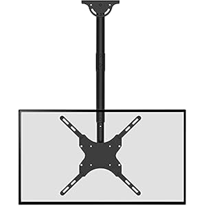 WALI TV Ceiling Mount Adjustable Bracket Fits Most LED, LCD, OLED and Plasma Flat Screen Display 26 to 65 Inch, up to…