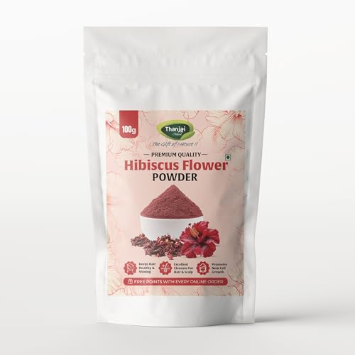 Image of Thanjai Natural Amla, Reetha, Shikakai, Bhringraj, & Hibiscus Powder Combo (100g Each) | Herbal Hair Care Powder Kit | Natural hair Cleanser Conditioner | No Chemicals, No Preservatives