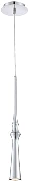 Eurofase 28407-011 Cani 1-Light Pendant, Chrome