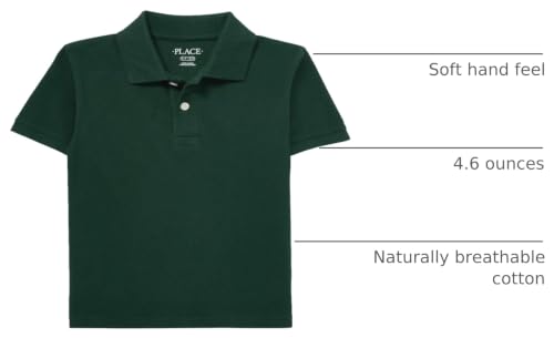 Image of The Children's Place Boys' Uniform Short Sleeve Pique Polo