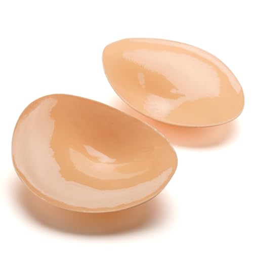 Image of Double-Sided Sticky Bra Insert Pads, Lightweight Invisible Adhesive Bra Padding Push up Breast Enhancement Reusable