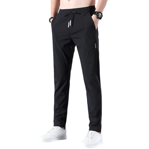 Mens Hiking Track Pants Lightweight Athletic Joggers Sweatpants Gym Running Quick Dry Lounge Pants with Pockets