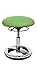 Topstar SU89BR5 Sitness Bobby, Sitzhocker für Kinder, niedrige Sitzhöhe: 38 - 46 cm, Standfußring Alu poliert, Stoffbezug, grün