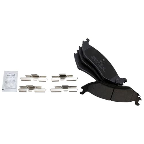 Image of TRQ Rear Brake Pad & Rotor Kit Semi-Metallic Premium G-Coated Compatible with 2009-2010 Dodge Ram 1500