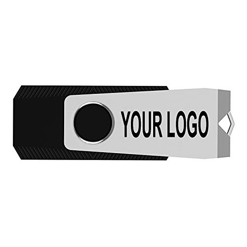 Custom Usb Flash Drives 128Mb 100 Pack Personalized Logo Thumb Drive Bulk Pack Diy Usb 2.0 Memory Stick Data Storage Zip Drive,Black, 128 Mb #TOP13
