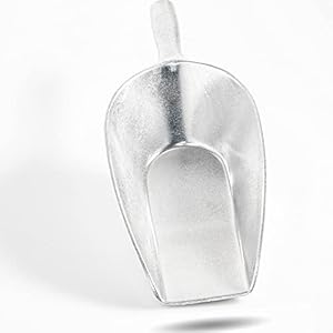 Gastronette Scoop Scoop Large Flour Scoop Sack Scoop Feeding Scoop Sack for Food Flour Sugar Tea Shovel Made of Metal Aluminium Cast Animal Food Non-Rusting 350 ml