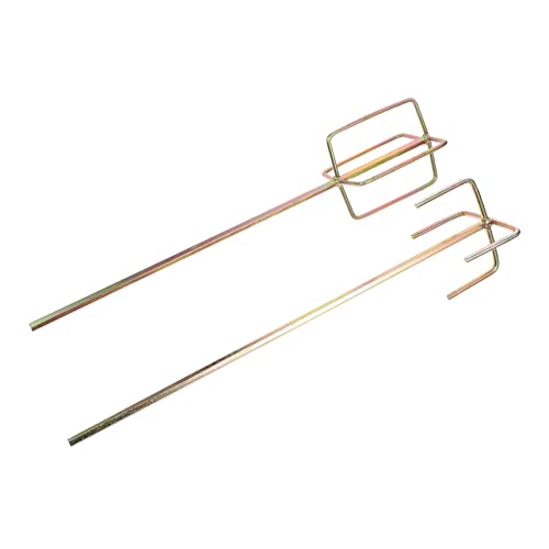 BUTIFULSIC 2pcs Paint and Mud Mixer Tools Hexagonal Head Drill Attachment for Mixing Mud Cement Grade Design Easy to Use