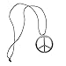 Produktbild Oblique Unique® Hippie Peace Kette 60er 70er Jahre Flower Power Halskette Kostüm Accessoire Schmuck für Fasching Karneval Motto Party Feier
