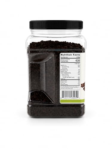 Image of Chocolate Cookie Crunch 1.5 lb | Chocolate Cookie Crumble Dessert Topping | Ice Cream, Cakes, Cupcakes, Brownies & Dessert Decorations | Bulk Resealable Container | Dasher's Spice & Beans