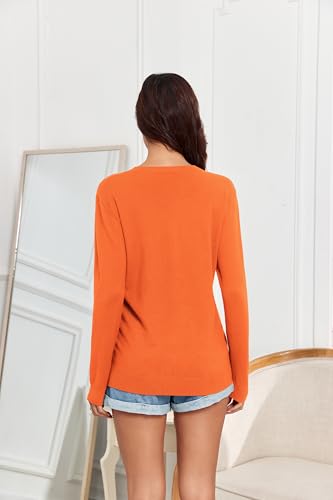 Image of TASAMO Women's Lightweight Button Down Cardigan Sweaters Long Sleeve Classic V Neck Knit Soft Shrugs with Pocket