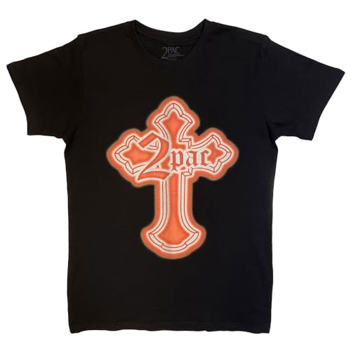 Tupac Halloween Cross T-Shirt Rock Off evitez les contrefacons avec cette licence officielle