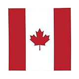 GDUUASB Cute Canada Flag Women's Fashion Scarf Square Satin Headscarf Canadian Neck Scarf Head Hair Wraps for Women