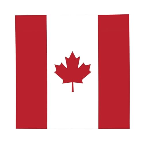 GDUUASB Cute Canada Flag Women's Fashion Scarf Square Satin Headscarf Canadian Neck Scarf Head Hair Wraps for Women