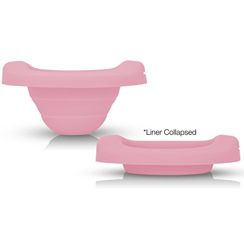 Image of Kalencom Potette Plus Reusable Collapsible Travel Potty Liner for Home Use (Pink)
