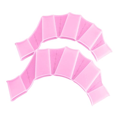 CHENZILIN 1pair Youth Silicones Swimming Fin Snorkels Fin Finger Hand Training Net Gloves for Enhancing Swimming Speed