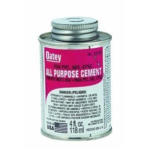 Oatey Clear All-Purpose Cement For CPVC/PVC 4 oz.