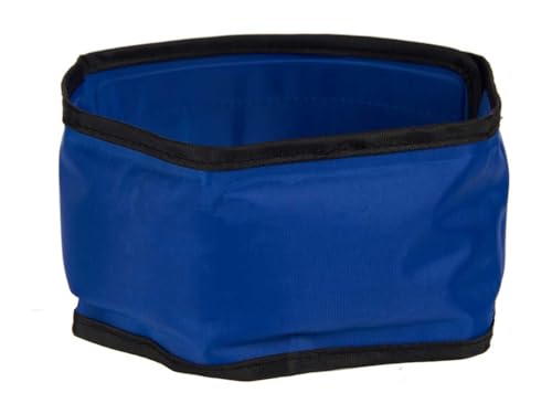 Kühlhalsband für Haustiere, kühlender Schal für Hunde, hygienisch und schützend, langanhaltende Kühlung, erfrischendes Gel, sicher und hygienisch (Blau, L - 65 cm)