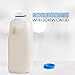 Upper Midland Products [6 PACK] Half Gallon Jugs With Caps - 64oz Empty Milk Plastic Container Bottles and Lid