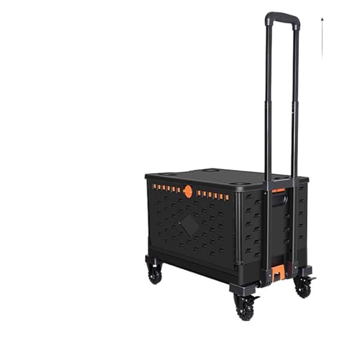 ショッピングカート 折り畳み キャリーカート 軽量 買い物カート ブレーキ付き 大容量55L 耐荷重100KG 収納ボックス 収納ケース 折りたたみ 整理ボックス収納ケース 蓋付き 扉付き 組み立て簡単 省スペース