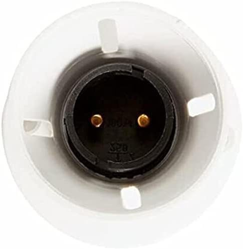 Homokit Bayonet Batten White Ceiling Lamp Bulb Holder BC B22 Light Bulb Socket Lamp Fitting HO Skirt Straight Surface Mounting