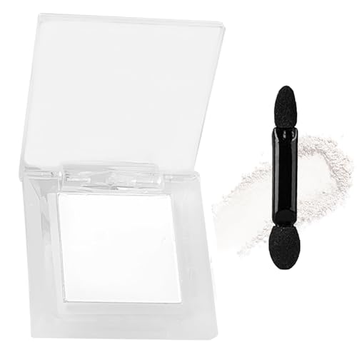 White Matte Single Eyeshadow - High Pigment, Long-Lasting Eyeshadow Palette, Fine Pressed Powder, Smooth Application, Easy for Everyday Makeup
