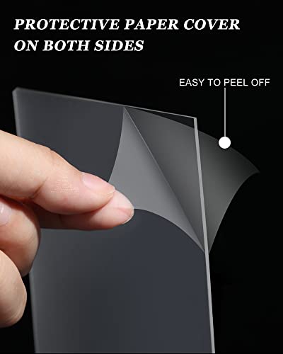 120 Pieces 1mm Thick Acrylic Sheets 5 x 7 Inch Acrylic Clear Sheet for Craft Projects Picture Frame Glass Replacement Projects Display Painting Party Wedding Festival - Image 3