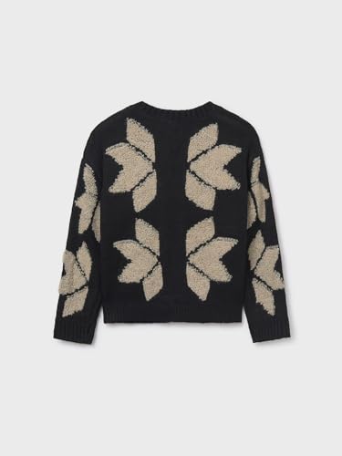 Mayoral Jacquard Print Cardigan for Girls Black2