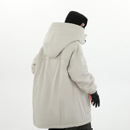 Men's Hooded Parka Jacket with Pockets Warm Streetwear Techwear3