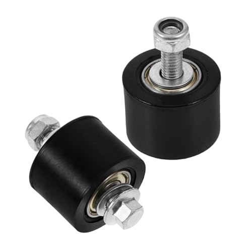 Alipis 2pcs Accessories Chain Tensioner Guide Wheel Chain Tensioner Wheel Mini Bike Chain Tensioner Roller Motorcycle Chain Tensioner Chain Guide Chain Tensioner Metal Black