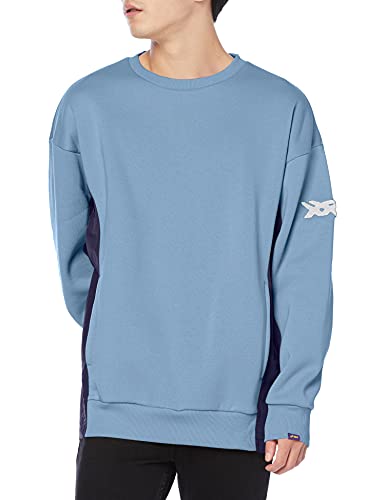 ASICS M Brushed French Terry Crew Grey Mens T-Shirts
