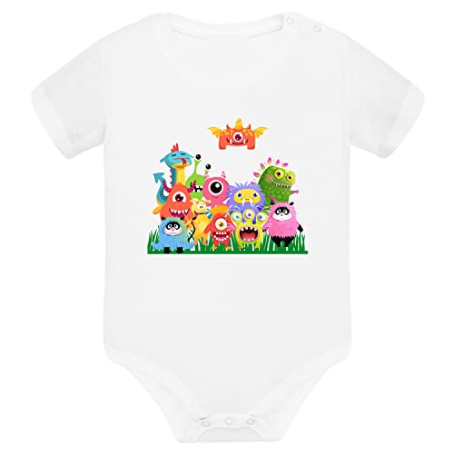 Body bébé manches courtes 12-18 mois MONSTRUITS pour le jeu