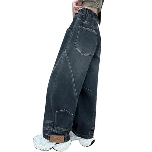 Jean fille taille extensible pour l'école - Pantalon denim souple quotidien