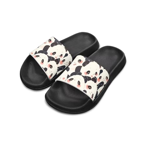Girls Boys Slide Sandals Kids Summer Comfortable Slippers Slip On for Outdoor Beach Pool Shower Black Sole Size Little Kid 11-Big Kid 3