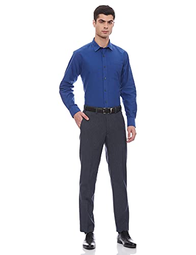 Image of Amazon Brand - Arthur Harvey Men's Regular Shirt (AH01-GTZ-DOB-C100 Royal Blue1 39)