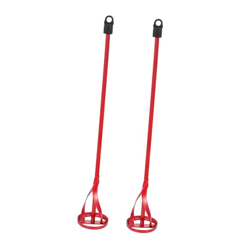 AUTSUPPL Ergonomic Paint Mixing Stick 2pcs Cement Mixing Rods 40x6cm for Cement Paint Putty Coating Strong and Wear-resistant