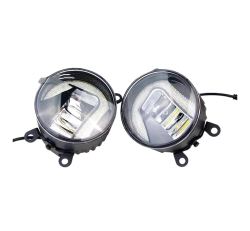 Faros antiniebla delanteros de 30W con luz diurna DRL blanca antiniebla