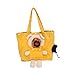 Baoblaze Cat Carrier Cat Carrier Portable Soft Sided Car Travel Tote Cat Canvas Handbag Pet Carrier Bag for Walking Traveling, Yellow