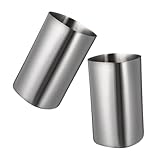 VERDANVERSE 2 Stück Edelstahlbecher Unzerbrechliche Trinkgläser für Erwachsene Wiederverwendbare...