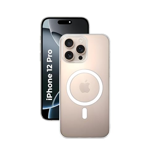 Image of Anti Yellow Clear Magnet Case for iPhone 12 Pro, Premium Polycarbonate, Ultra Strong Magnets, 360 Drop Protection, Raised Camera Protection, MagSafe Compatible