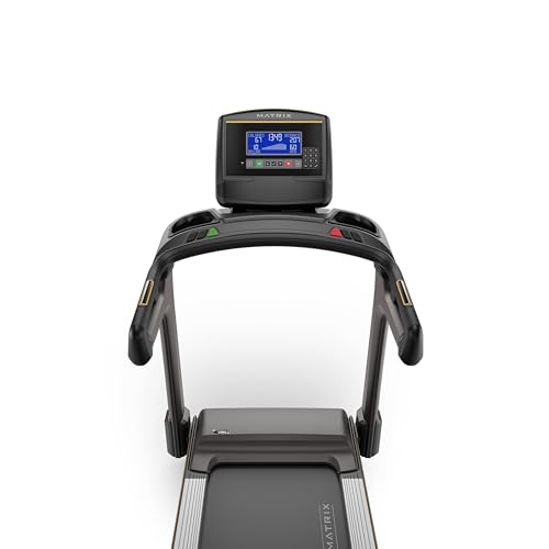 Image of Matrix Fitness T50 Treadmill with XR | 8.5 inch LCD | Club-Quality Treadmill for Running, 5K & Marathon | Heavy-Duty Frame, Extra-Thick 20 inchx60 inch Deck, Industrial Cushioning