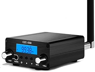 Fm Transmitter, Stereo Transmitters for Church Parking Lot Drive-in Home Supermarket Conference Factory Lights Show