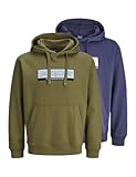 Jack&Jones Originals Sweat-Shirt Adulte Coupe Normale Paquet Capuche Manches Longues