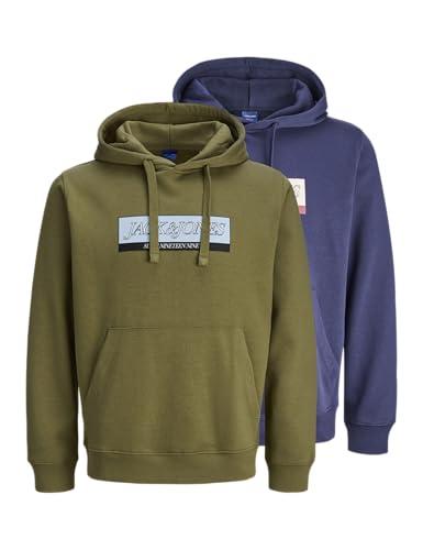 Sweat à capuche Jack & Jones Jorinwood vetement homme confortable lot de 2