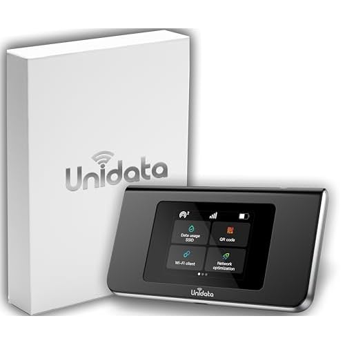 Unidata U30 Hotspot Device | Lightweight 4G LTE Mobile Hotspot | WiFi Hotspot | No SIM Required, Coverage in 140+ Countries | WiFi Box Preloaded 10GB US Data | Pocket WiFi | Travel WiFi |