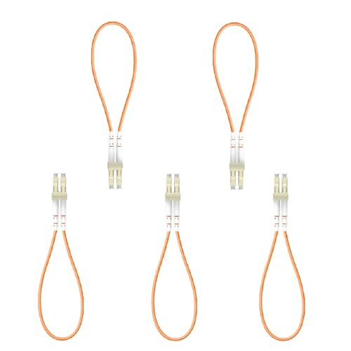 Image of 5pack LC Multimode OM2 Fiber Loopback Adapter with Pull Tab, for Fiber Optic Testing and Equipment Diagnostics 2pcs /Bag